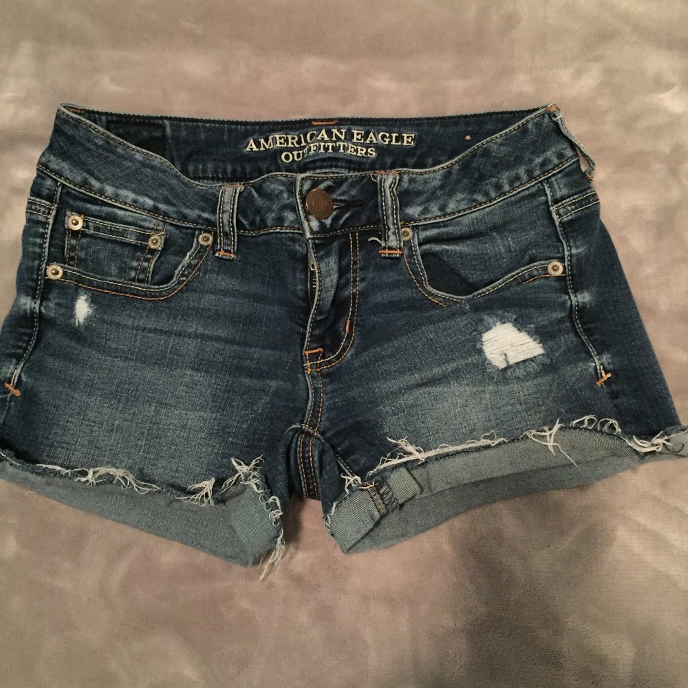 American Eagle Denim Shorts Size 2